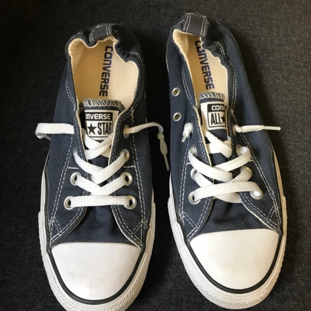 Converse slip on navy blue sneaker